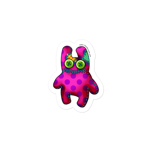 Stitched Peepa Pink Sticker