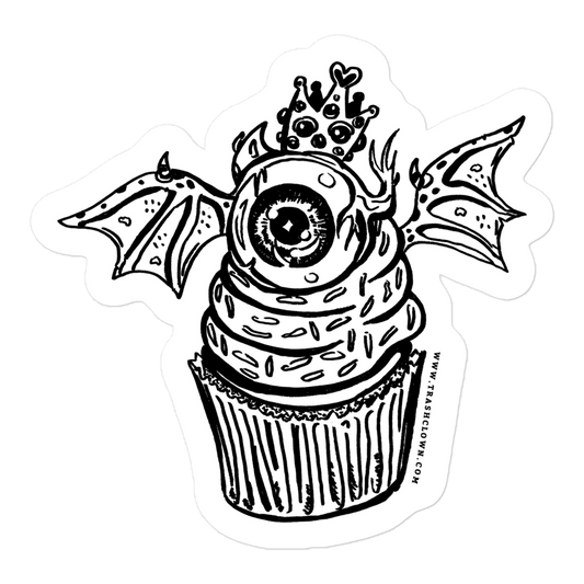 Eyeball Cupcake Sticker