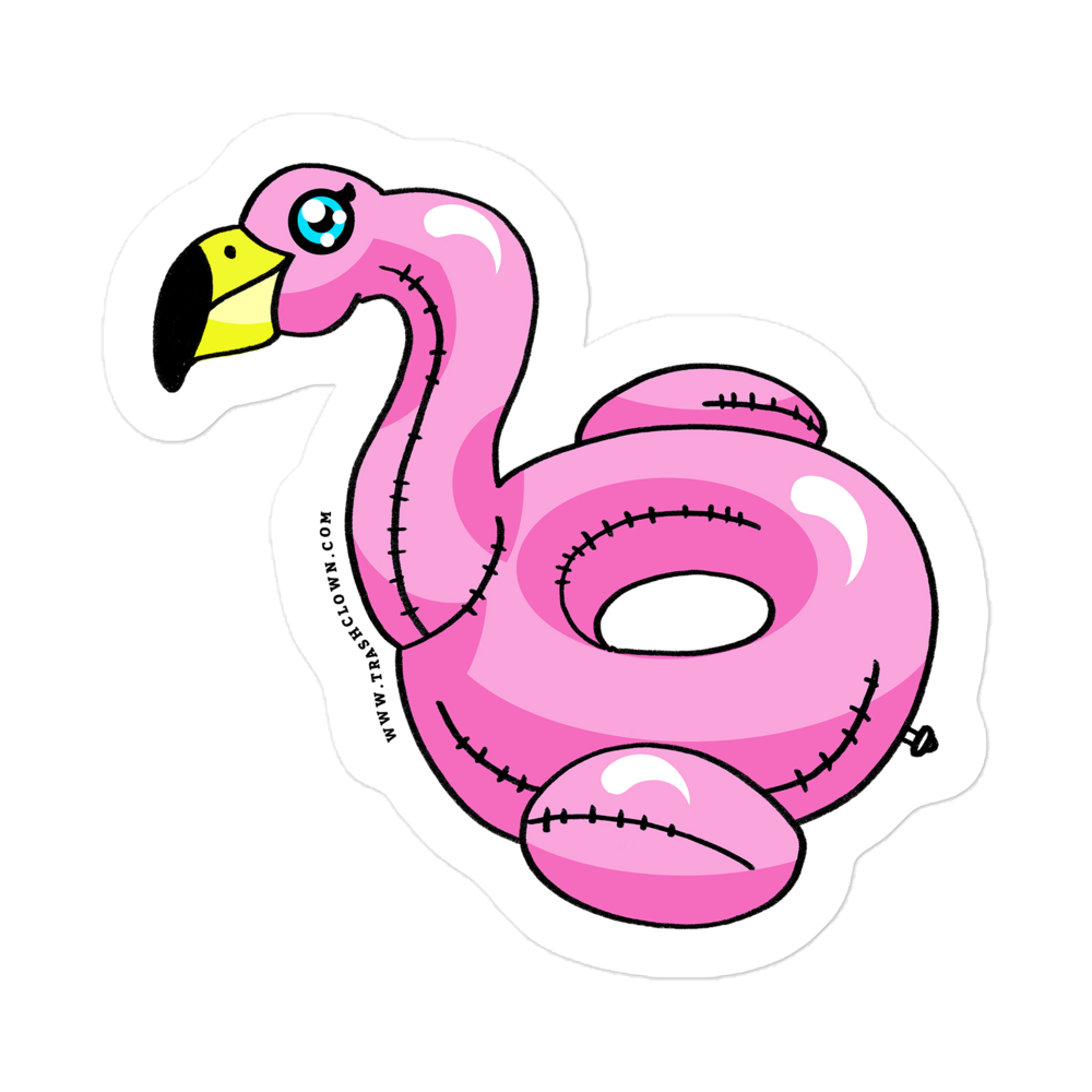 Flamingo Floatie Sticker