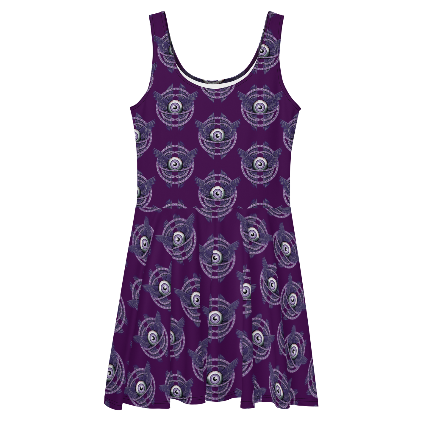 Ophanim Purple Skater Dress