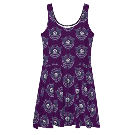 Ophanim Purple Skater Dress