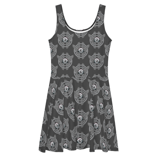 Ophanim Gray Light Skater Dress