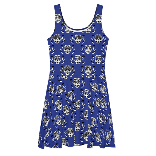 Masks Indigo Skater Dress