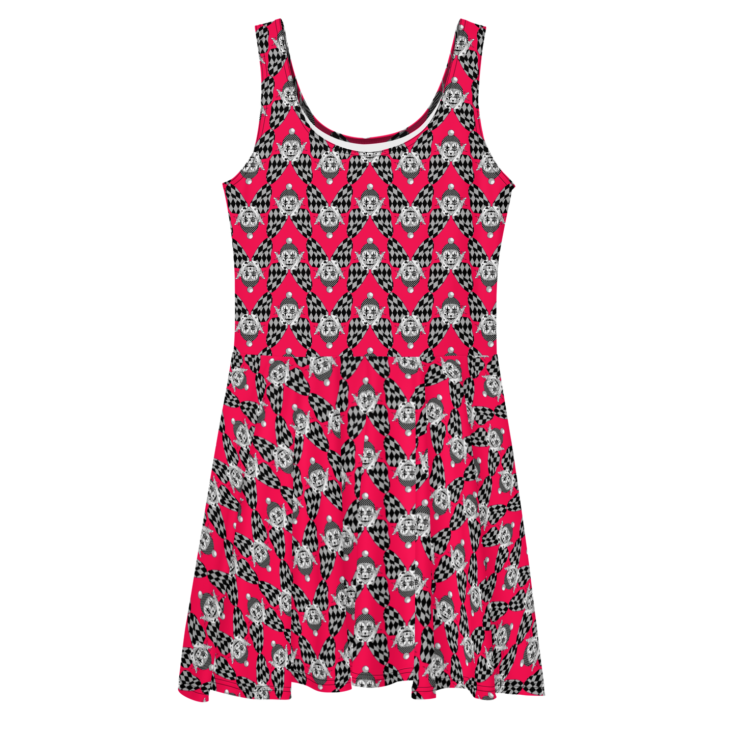 Clown Cutie Rouge Skater Dress