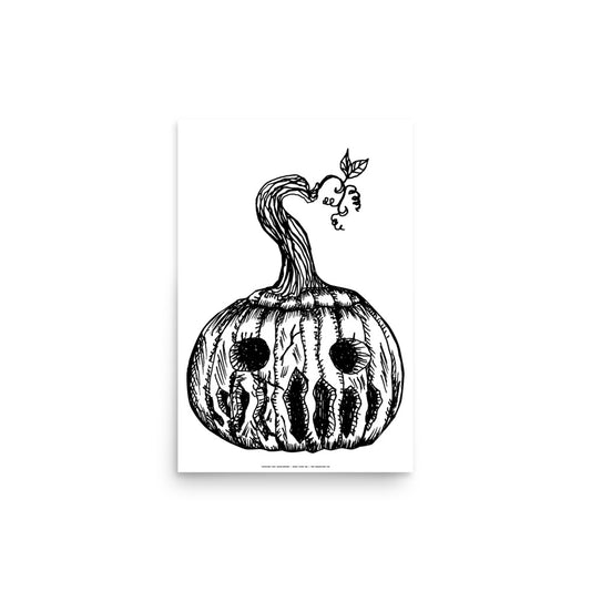 Pumpkin Head Print