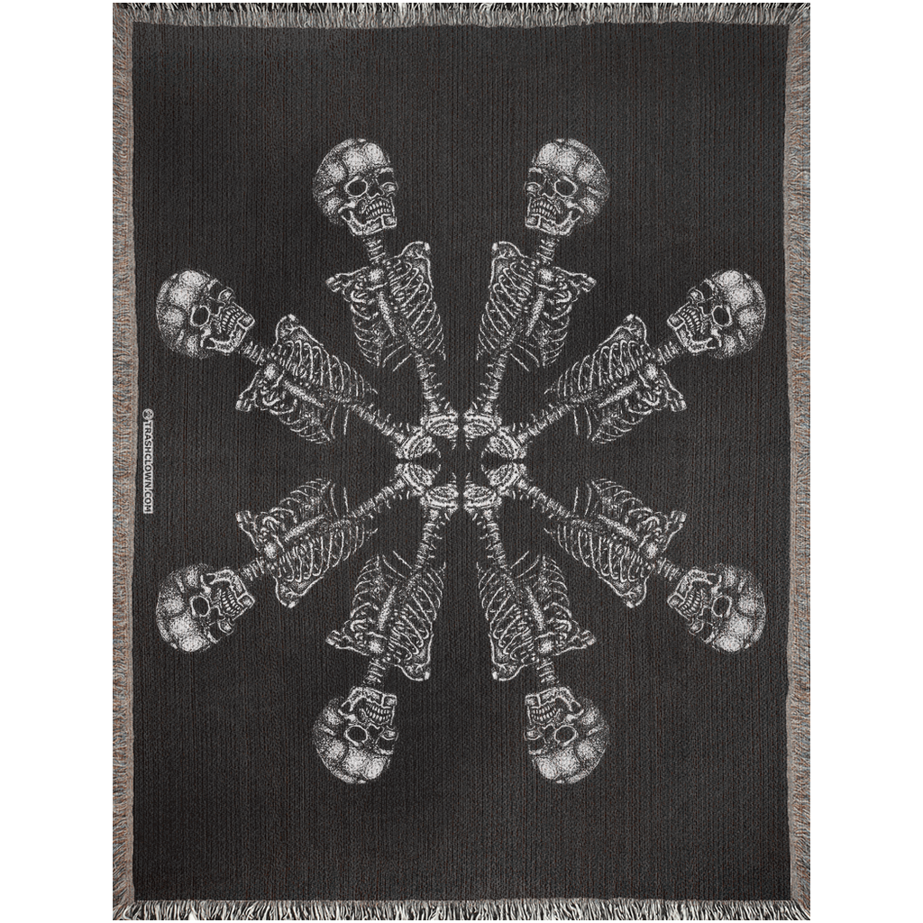 Bloomin Bones Woven Blanket